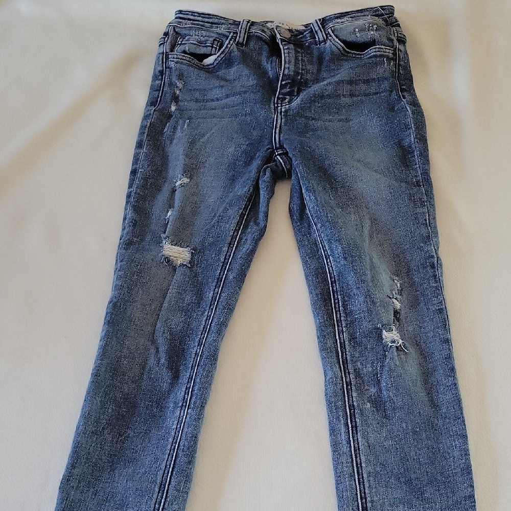 Flying Monkey Blue Distressed Skinny Jeans